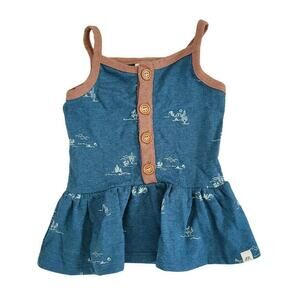 Lulu & Roo | Desert Print Blue Tank Top | 4t